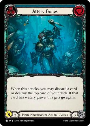 Jittery Bones (Blue) (SEA070) - High Seas Rainbow Foil