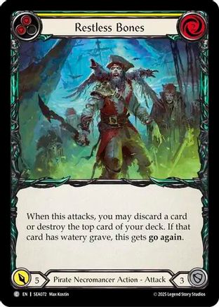 Restless Bones (Yellow) (SEA072) - High Seas Rainbow Foil
