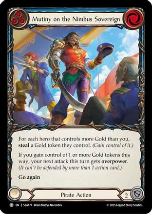 Mutiny on the Nimbus Sovereign (SEA177) - High Seas Rainbow Foil