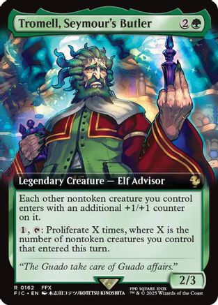 Tromell, Seymour's Butler (Extended Art) (FIC-162) - Commander: FINAL FANTASY