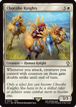 Chocobo Knights (Surge Foil) (FIC-012) - Commander: FINAL FANTASY Foil