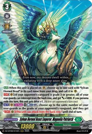 Sylvan Horned Beast Emperor, Magnolia Patriach (DZ-BT08/013EN) - DZ-BT08: Knights 0f Rebirth
