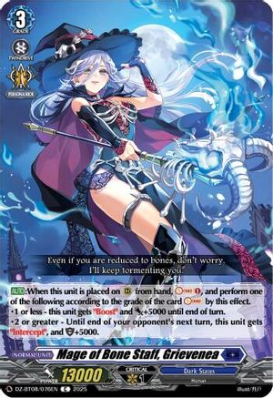 Mage of Bone Staff, Grievenea (DZ-BT08/076EN) - DZ-BT08: Knights 0f Rebirth