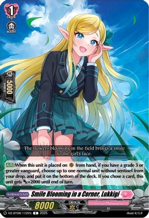 Smile Blooming in a Corner, Lukkigi (DZ-BT08/112EN) - DZ-BT08: Knights 0f Rebirth