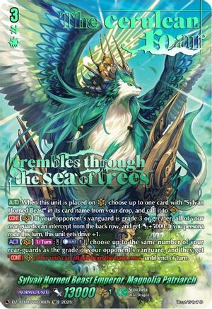 Sylvan Horned Beast Emperor, Magnolia Patriach (SEC) (DZ-BT08/SEC06EN) - DZ-BT08: Knights 0f Rebirth