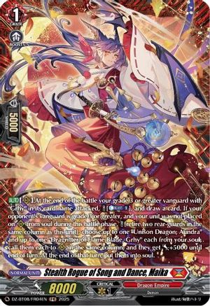 Stealth Rogue of Song and Dance, Maika (FR) (DZ-BT08/FR04EN) - DZ-BT08: Knights 0f Rebirth