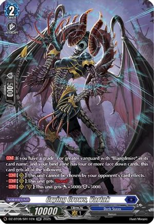 Crying Crows, Vartak (SR) (DZ-BT08/SR11EN) - DZ-BT08: Knights 0f Rebirth