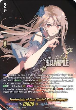 Footprints of One "forte" Toko Kirigaya (EXS) (DZ-BT08/EXS02EN) - DZ-BT08: Knights 0f Rebirth