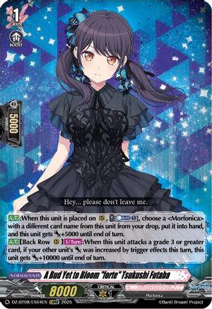 A Bud Yet to Bloom "forte" Tsukushi Futaba (EXRRR) (DZ-BT08/EX04EN) - DZ-BT08: Knights 0f Rebirth