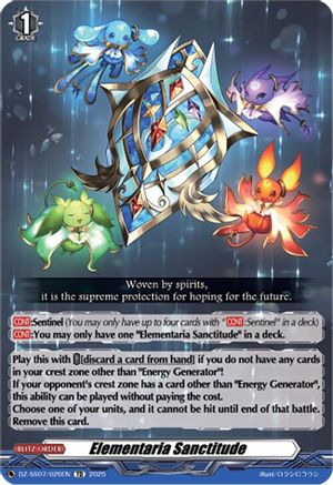 Elementaria Sanctitude (DZ-SS07/020EN) - DZ-SS07: Master Deckset -Michiru Hazama-