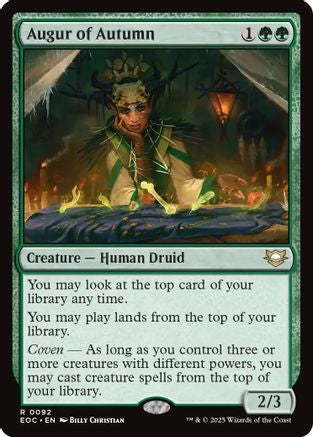 Augur of Autumn (EOC-092) - Commander: Edge of Eternities