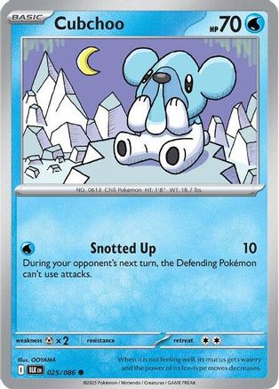 Cubchoo 025/086 SV Black Bolt - Common