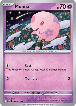 Munna 035/086 SV Black Bolt - Common