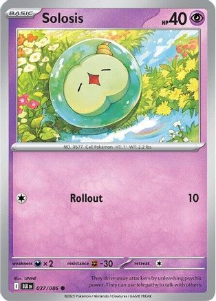 Solosis 037/086 - Holofoil SV Black Bolt - Common