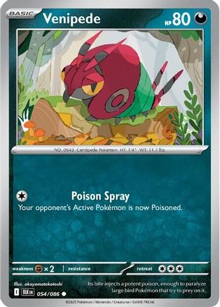 Venipede 054/086 SV Black Bolt - Common