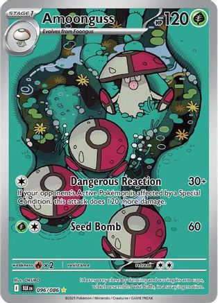 Amoonguss 096/086 - Holofoil SV Black Bolt - Illustration Rare