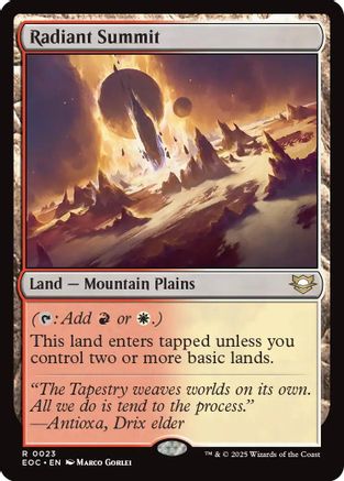 Radiant Summit (EOC-023) - Commander: Edge of Eternities