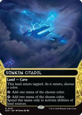 Sunken Citadel (0041) (Borderless) (EOS-041) - Edge of Eternities: Stellar Sights Foil