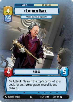 Luthen Rael - Masquerading Antiquarian (1) - Legends of the Force Weekly Play Promos