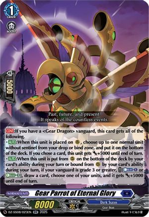 Gear Parrot of Eternal Glory (DZ-SS08/023EN) - DZ-SS08: Festival Booster 2025