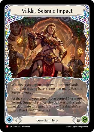 Valda, Seismic Impact (MPG001) - Mastery Pack Guardian