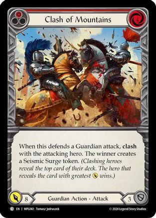 Clash of Mountains (Red) (MPG061) - Mastery Pack Guardian Rainbow Foil