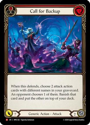 Call for Backup (MPG126) - Mastery Pack Guardian