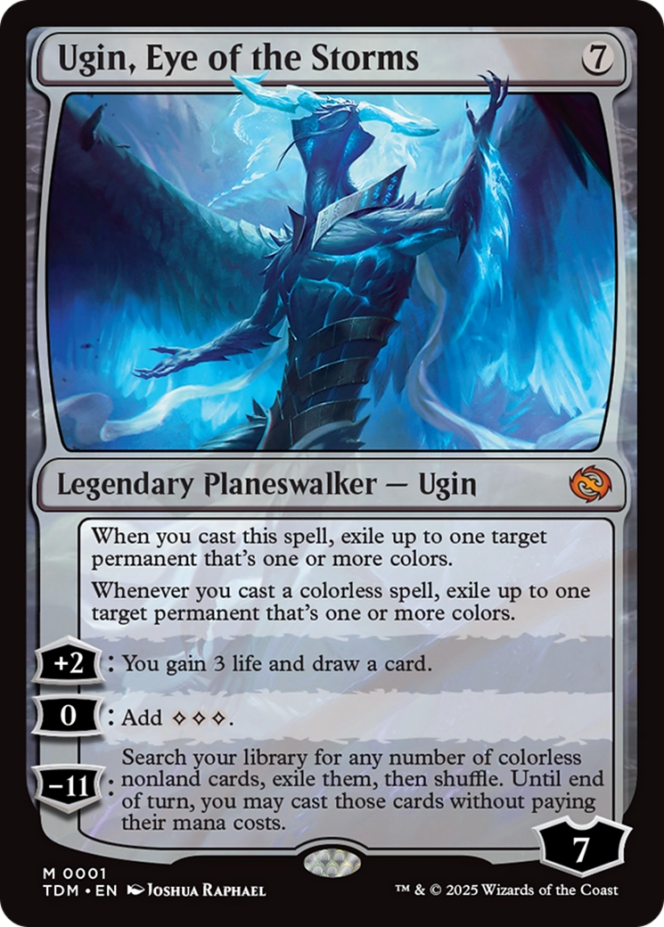 Ugin, Eye of the Storms (TDM-001) - Tarkir: Dragonstorm Foil
