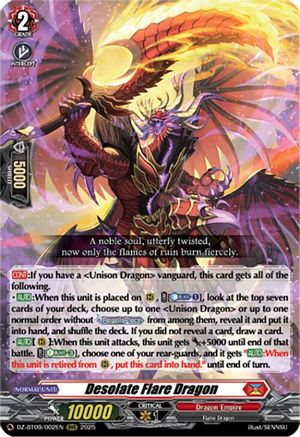 Desolate Flare Dragon (DZ-BT09/002EN) - DZ-BT09: Super Brave Detonation