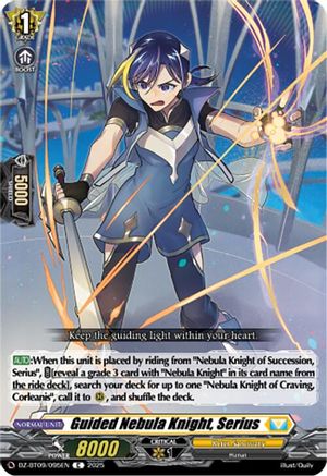 Guided Nebula Knight, Serius (DZ-BT09/095EN) - DZ-BT09: Super Brave Detonation