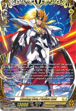 Blazing Lion, Platina Ezel (FFR) (DZ-BT09/FFR11EN) - DZ-BT09: Super Brave Detonation