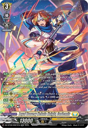 Loyal Bravery Nebula Knight, Corleanis (SR) (DZ-BT09/SR27EN) - DZ-BT09: Super Brave Detonation