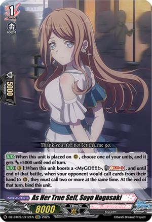 As Her True Self, Soyo Nagasaki (EXC) (DZ-BT09/EX12EN) - DZ-BT09: Super Brave Detonation