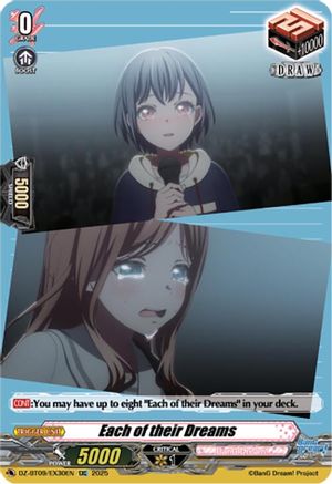 Each of their Dreams (EXC) (DZ-BT09/EX30EN) - DZ-BT09: Super Brave Detonation
