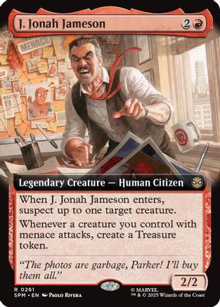 J. Jonah Jameson (Extended Art) (SPM-261) - Marvel's Spider-Man Foil