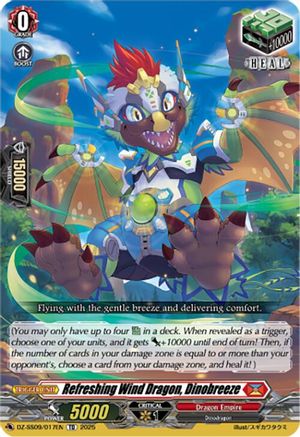Refreshing Wind Dragon, Dinobreeze (DZ-SS09/017EN) - DZ-SS09: Zero Tendo Start Deck