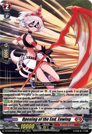 Opening of the End, Enwing (TDR) (DZ-SS09/009EN-R) - DZ-SS09: Zero Tendo Start Deck