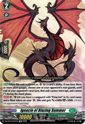 Ignacio of Blazing Summer (DZ-SS10/007EN) - DZ-SS10: Shiki Otei Start Deck