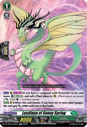 Lusdiana of Sunny Spring (DZ-SS10/009EN) - DZ-SS10: Shiki Otei Start Deck
