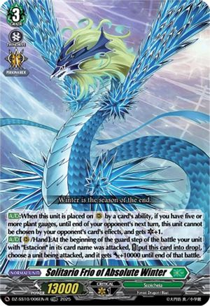 Solitario Frio of Absolute Winter (TDR) (DZ-SS10/006EN-R) - DZ-SS10: Shiki Otei Start Deck
