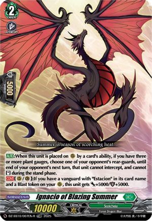 Ignacio of Blazing Summer (TDR) (DZ-SS10/007EN-R) - DZ-SS10: Shiki Otei Start Deck