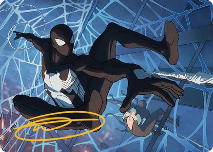 Symbiote Spider-Man Art Card (Gold-Stamped Signature) (AASPM-040) - Art Series: Marvel's Spider-Man