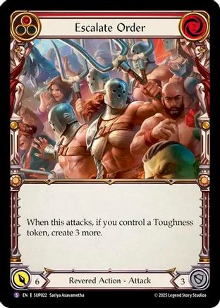 Escalate Order (SUP022) - Super Slam Rainbow Foil