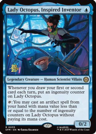 Lady Octopus, Inspired Inventor (PRE-035) - Prerelease Cards Foil