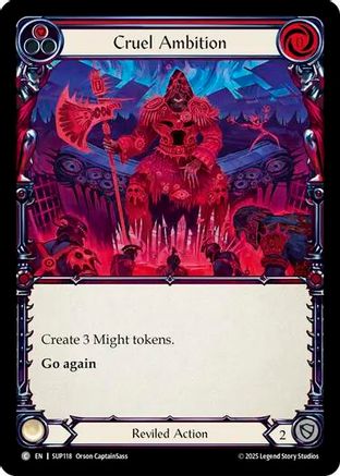 Cruel Ambition (SUP118) - Super Slam Rainbow Foil