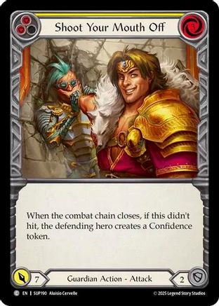 Shoot Your Mouth Off (Yellow) (SUP190) - Super Slam Rainbow Foil