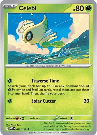 Celebi 012/132 ME01 Mega Evolution - Uncommon