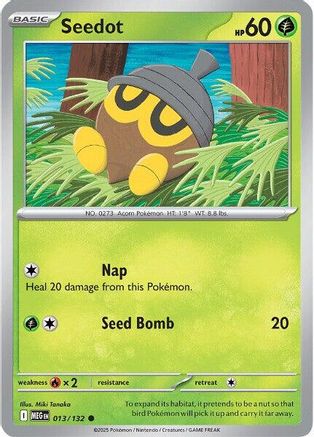 Seedot 013/132 ME01 Mega Evolution - Common