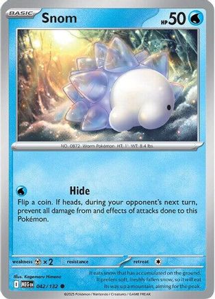 Snom 042/132 - Reverse Holofoil ME01 Mega Evolution - Common