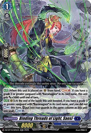 Binding Threads of Light, Saosi (DZ-BT10/025EN) - DZ-BT10: Dragonsoul Resonance